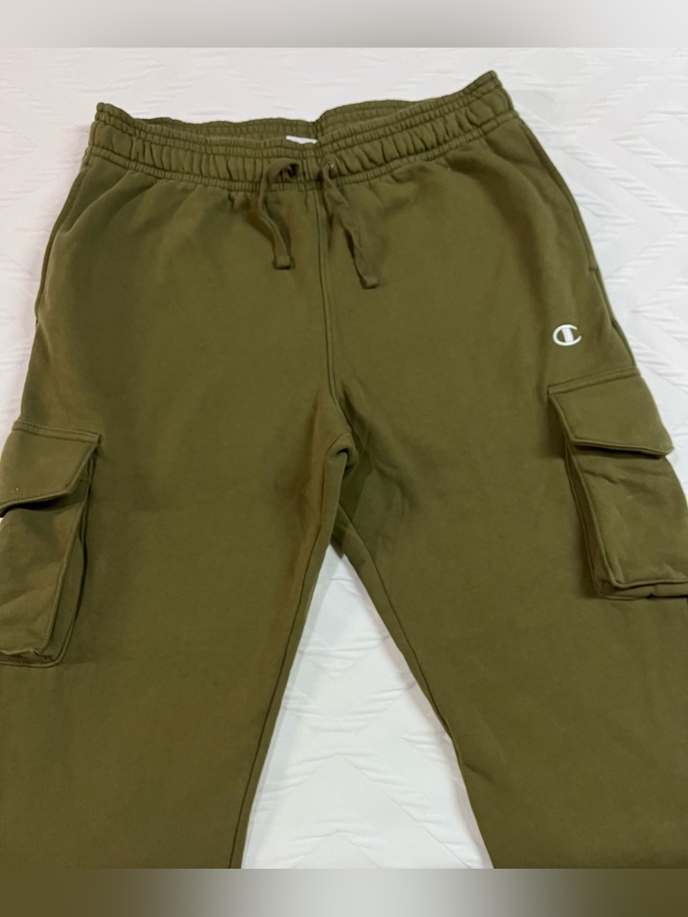 Champion Olive Green Cargo Sweatpants Size Large